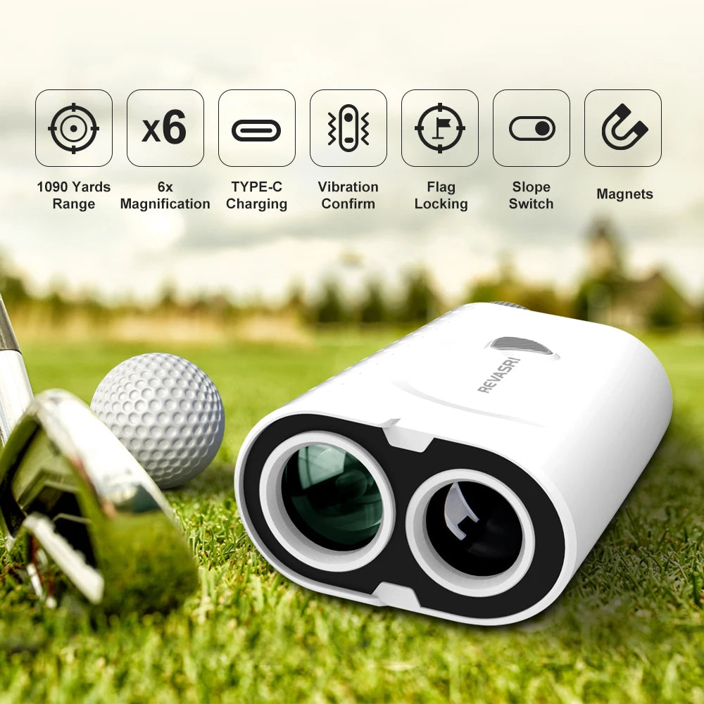 REVASRI Golf Rangefinder With Slope Measurement And Flag Lock