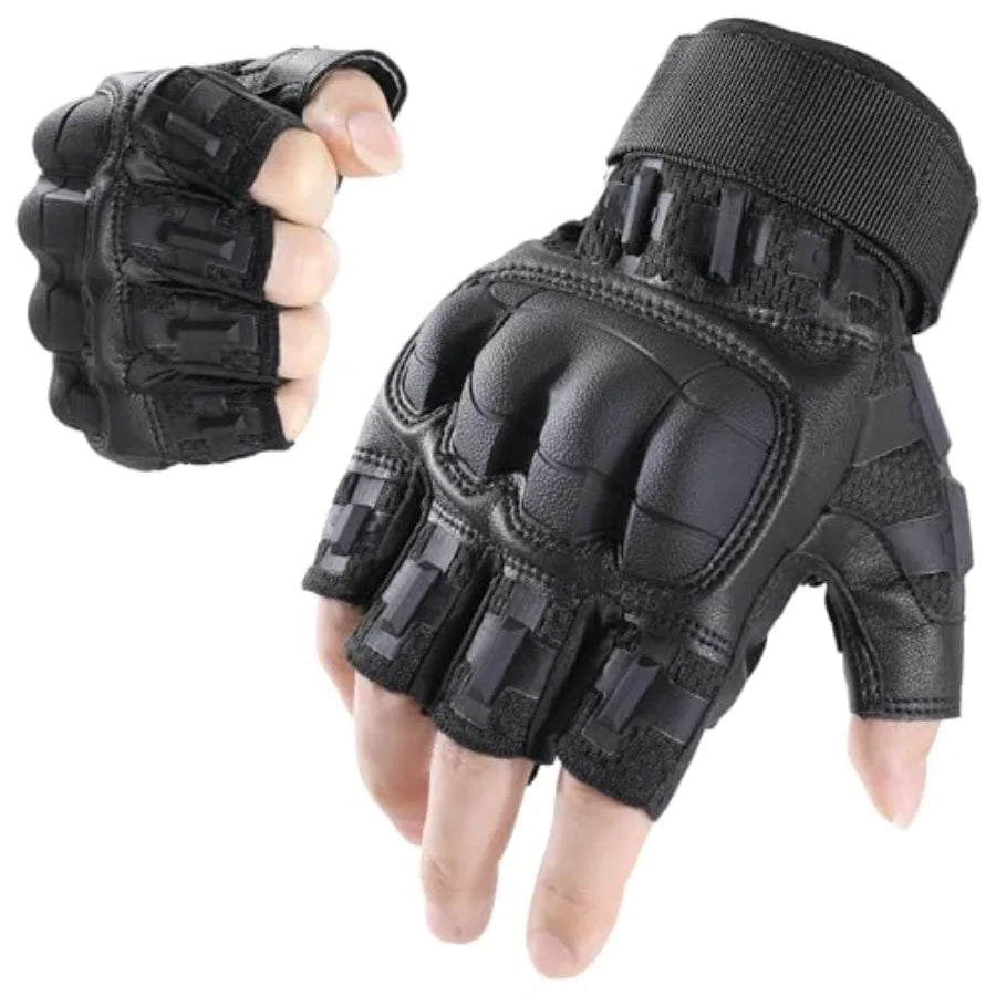 Fingerless Tactical Gloves For Men For Airsoft And Outdoor Use