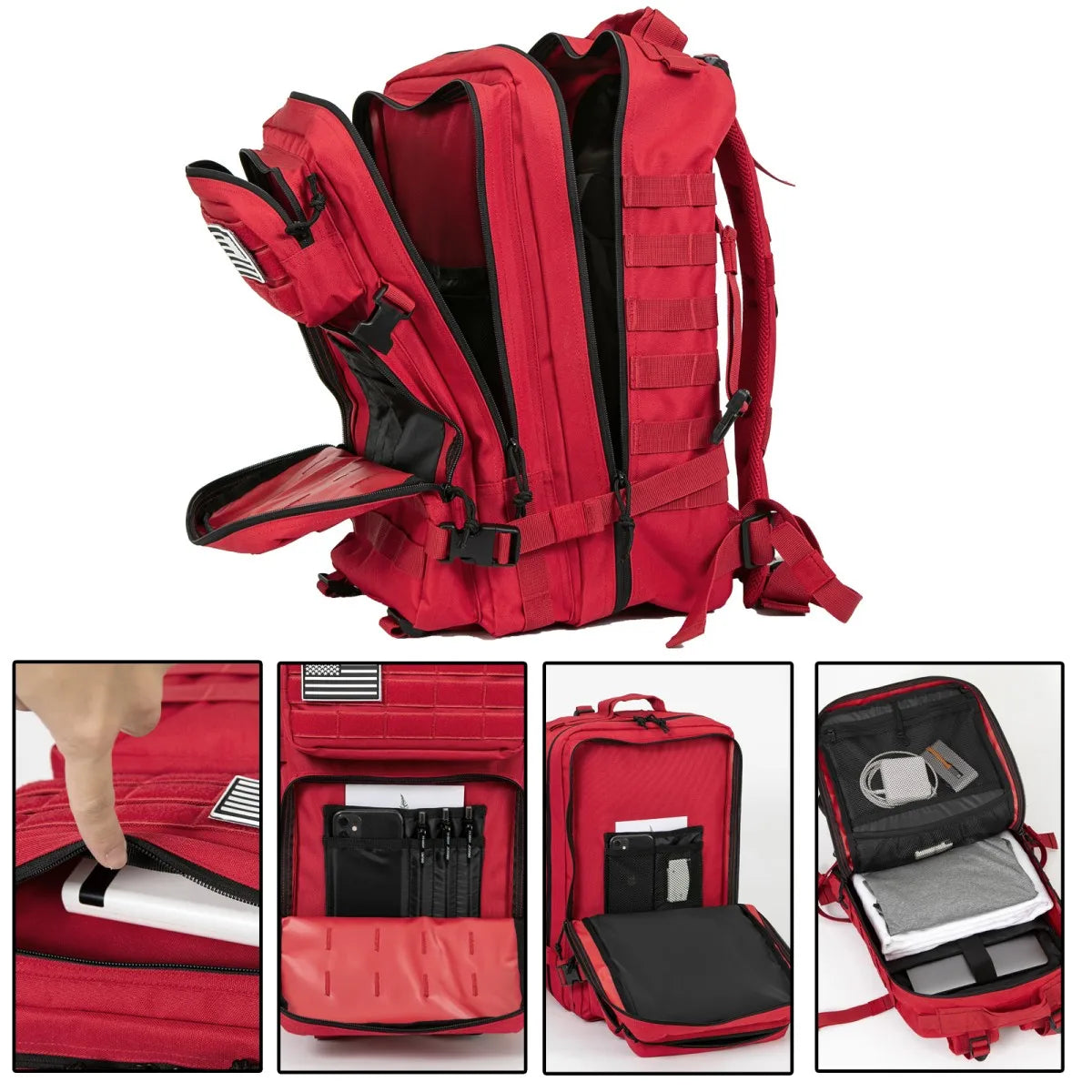 ReFire Gear Tactical Fishing Backpack For Outdoor Hiking And Camping