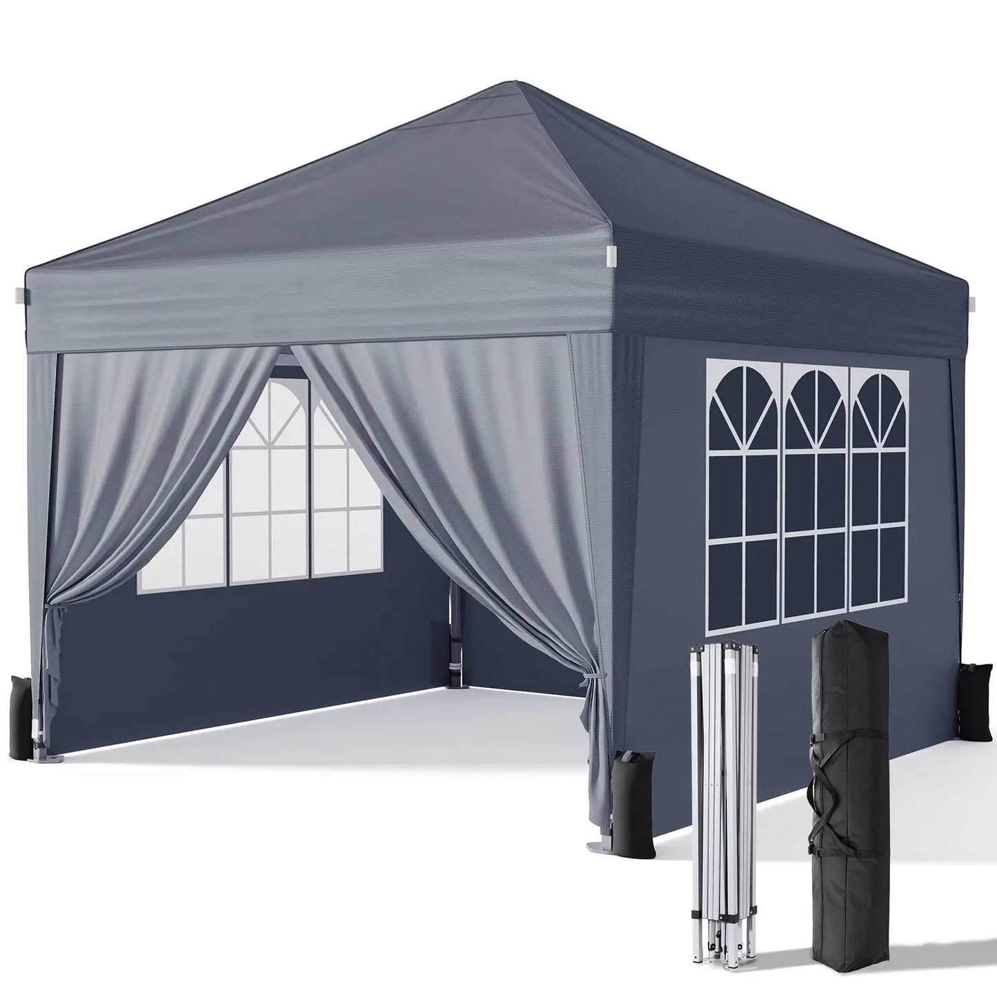 Pop Up Canopy With Sidewalls Instant Gazebo Tent For Events