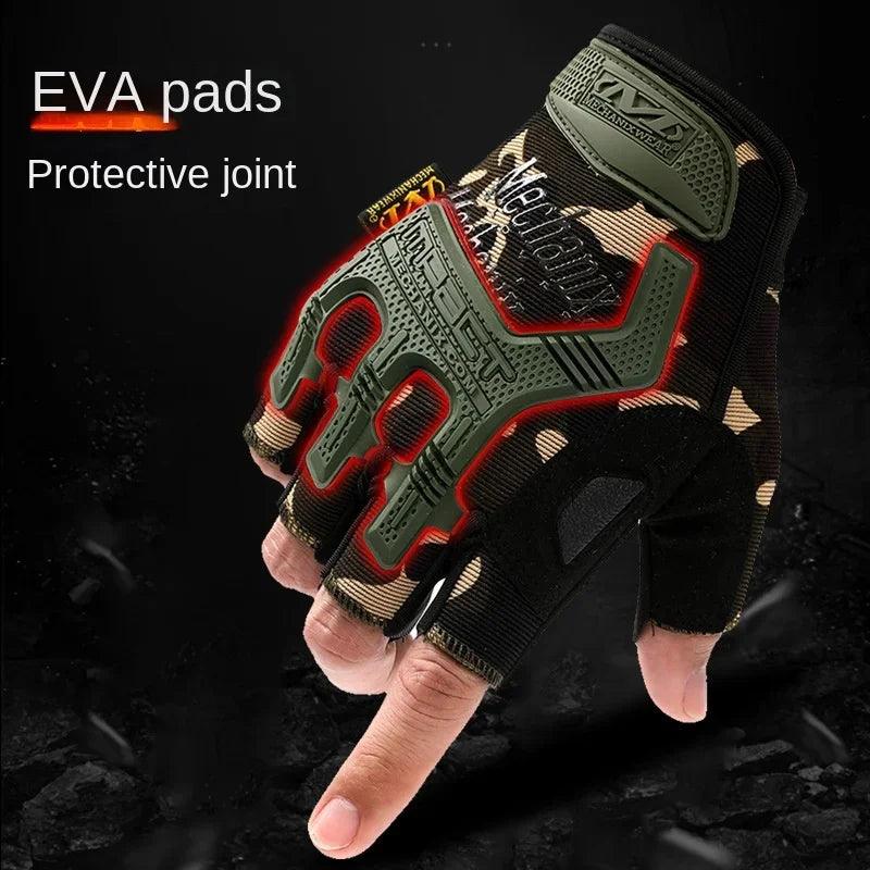 Popular Tactical Half Finger Gloves for Outdoor and Motorcycle Riding