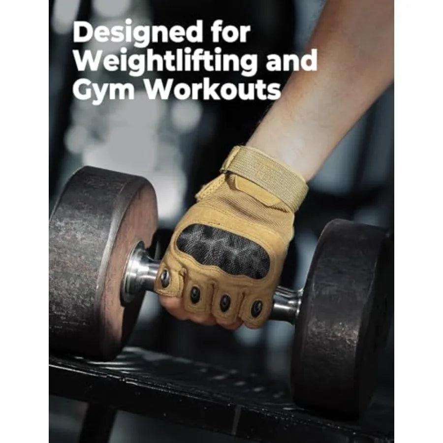 Fingerless Tactical Gloves For Men For Outdoor Work And Sports