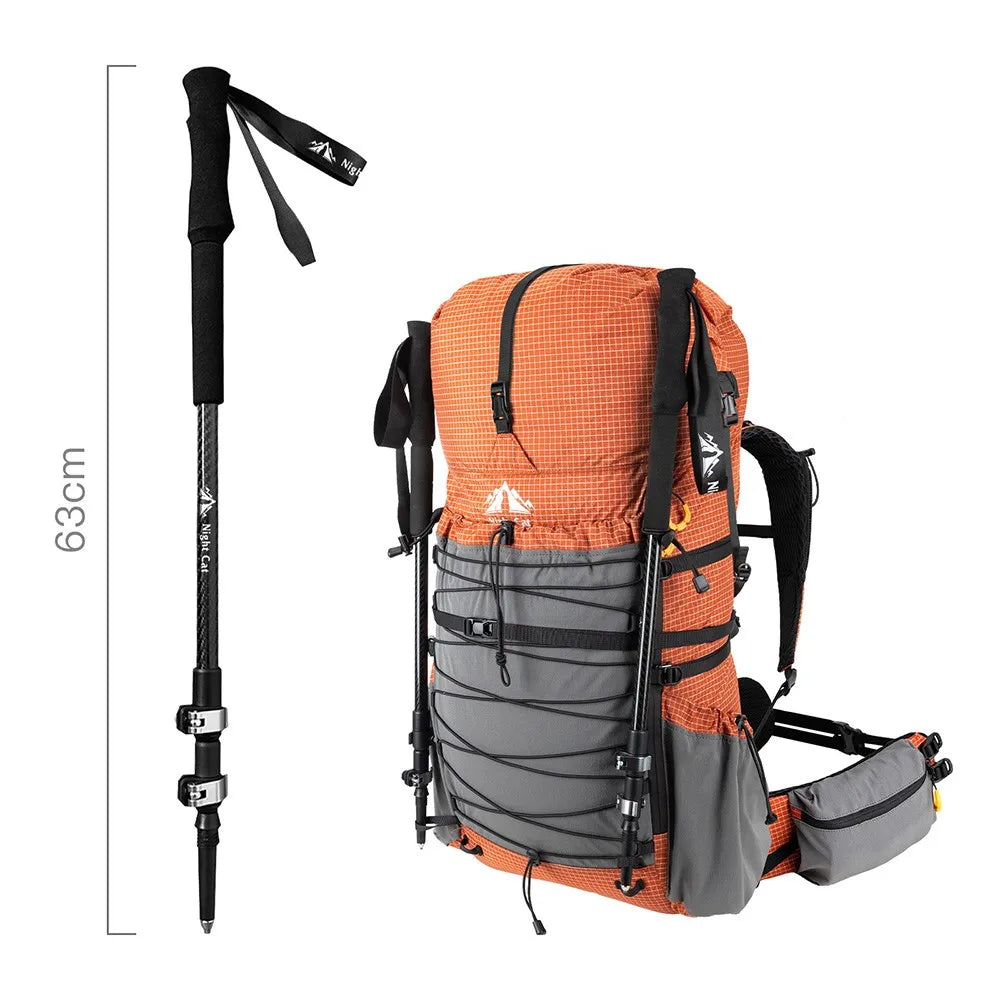 Night Cat Collapsible Trekking Pole Lightweight Adjustable Hiking Stick