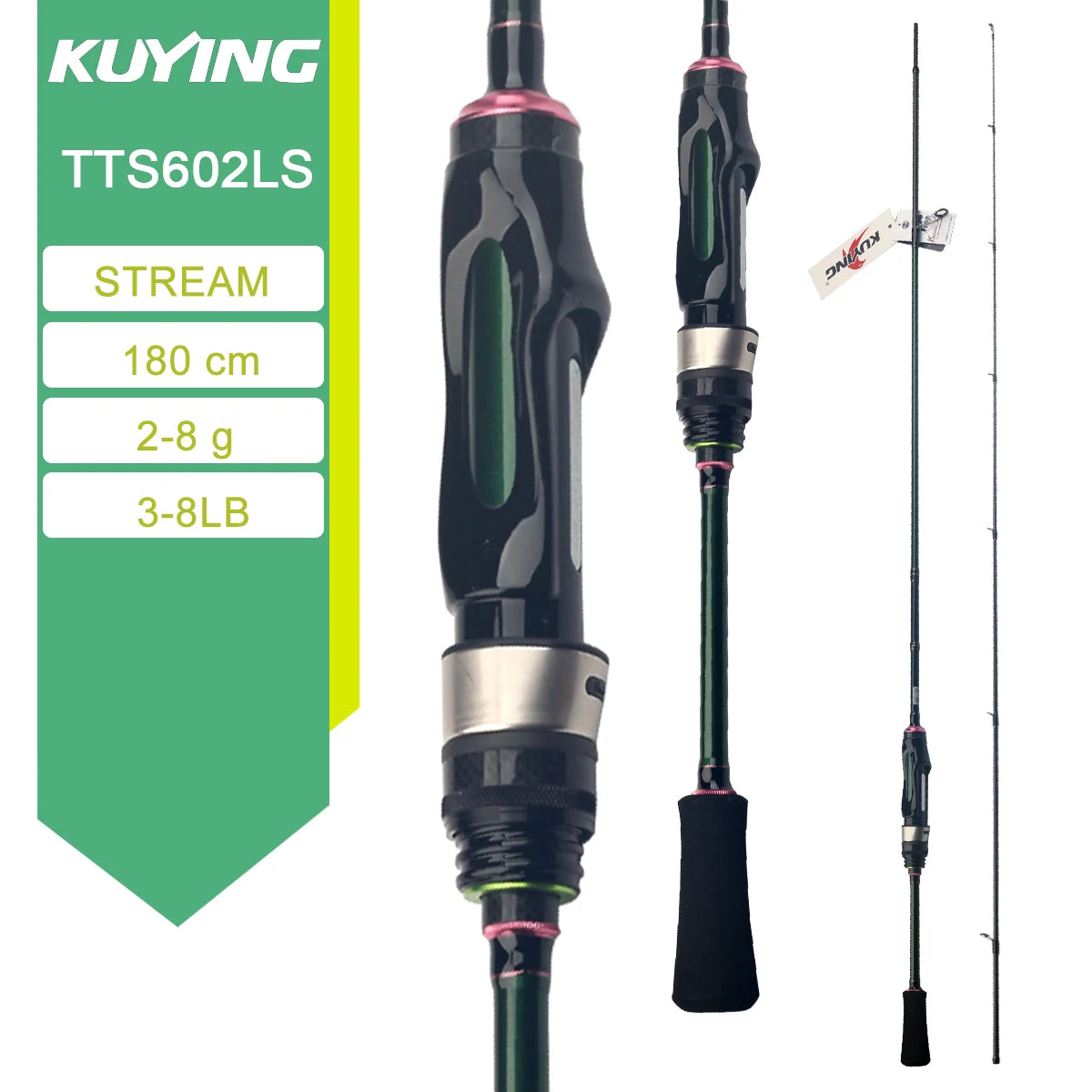KUYING TETON Spinning Casting Rod 0.8-8g 1-8lb FUJI Parts