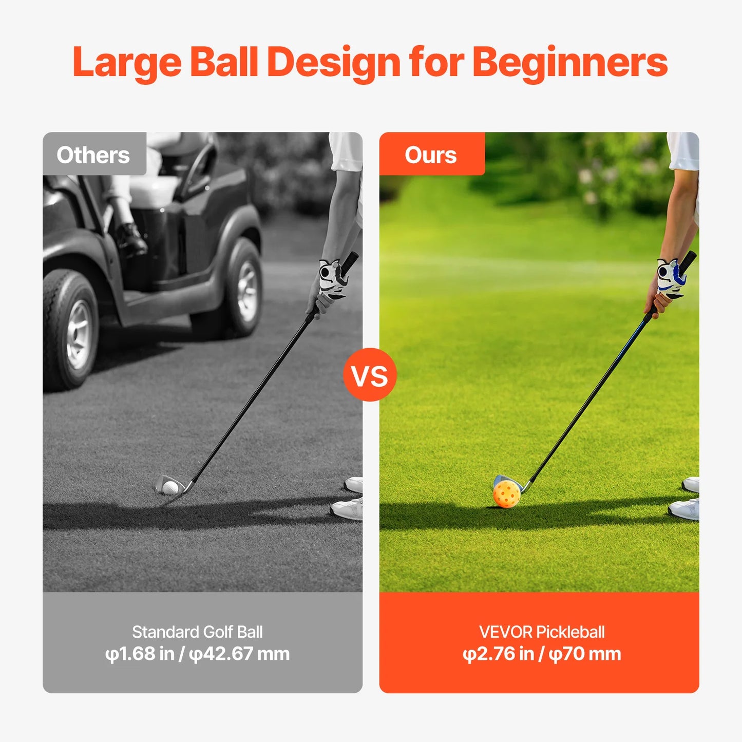 SucceBuy Backyard Golf Game Portable Bucket Practice Set