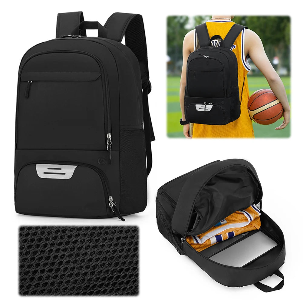 Basketball Backpack Large Sports Bag with Shoe Compartment Sports Backpack Multi-pockets Laptop Backpack for Soccer Volleyball