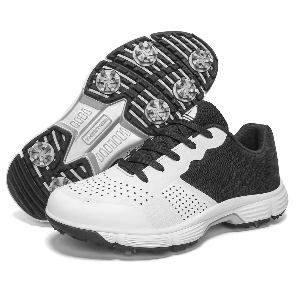 Men Golf Shoes Professional Spikes Golf Sneakers Anti Slip Walking Footwears
