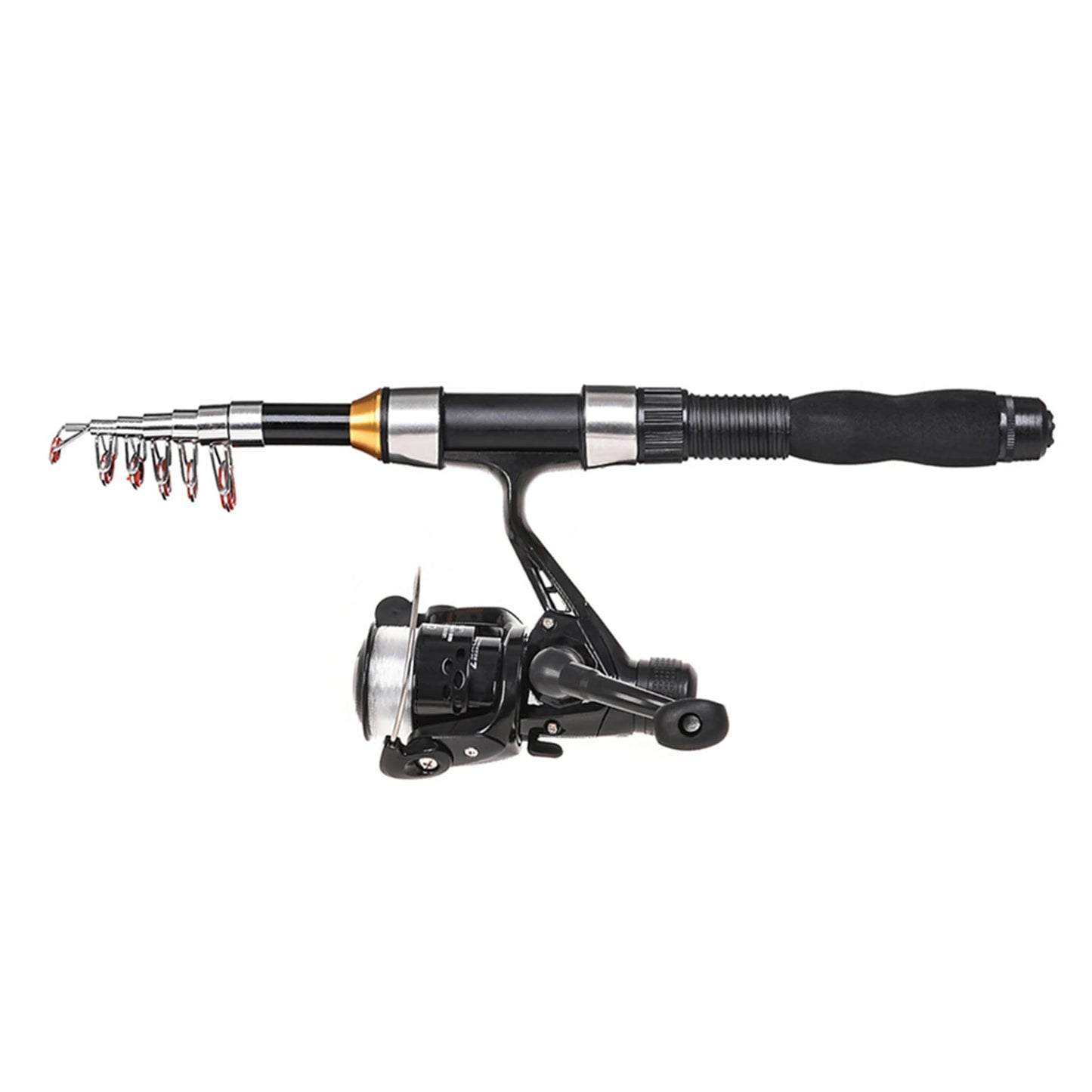Telescopic Fishing Rod Reel Combo Kit With Lures And Bag