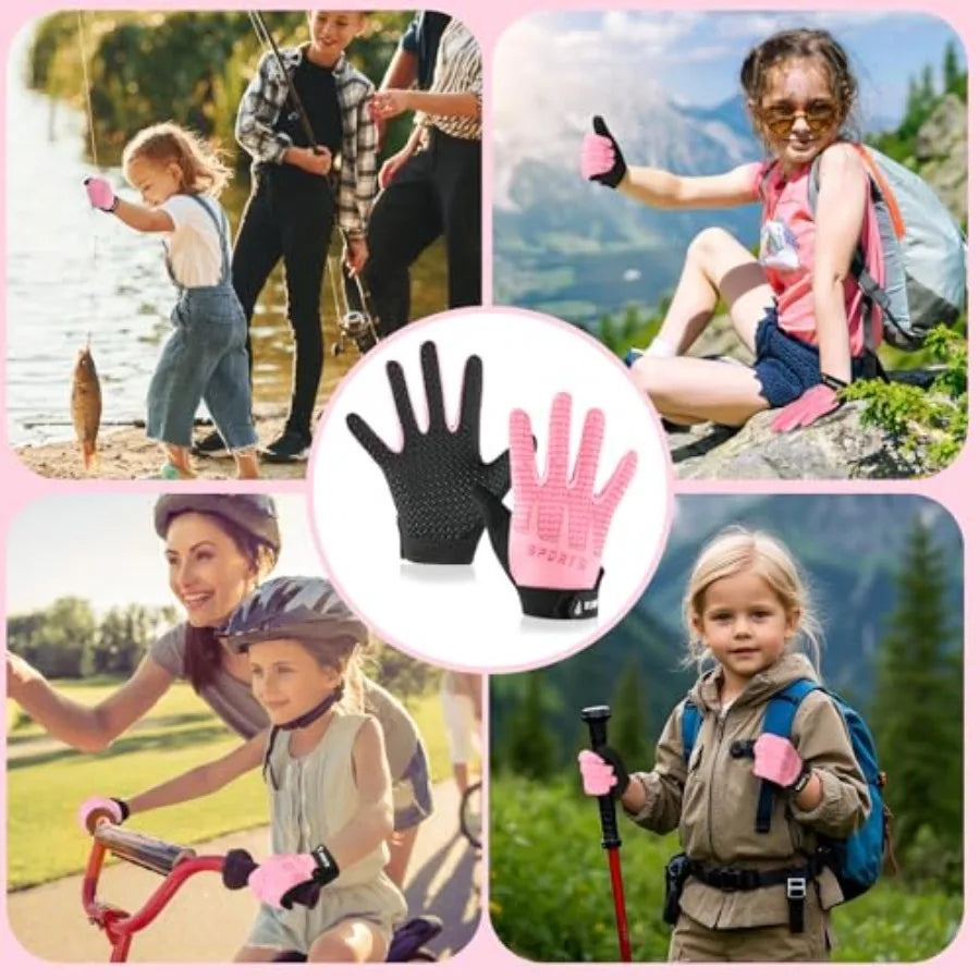 Non Slip Cycling Glove For Kids Outdoor Biking And Climbing