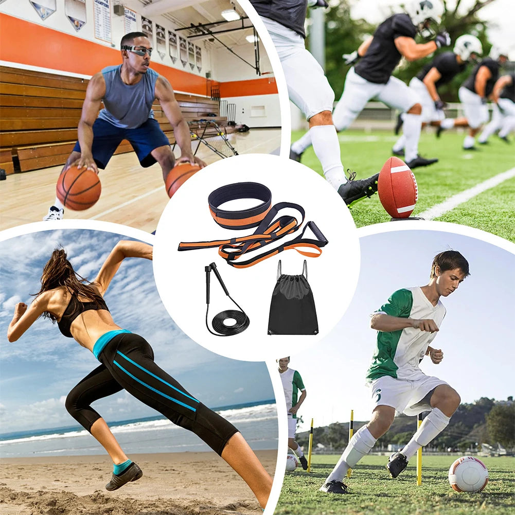 Speed and Agility Equipment with Jump Rope and Carry Bag Resistance Band for Sprint Football Basketball Soccer Youth Adult