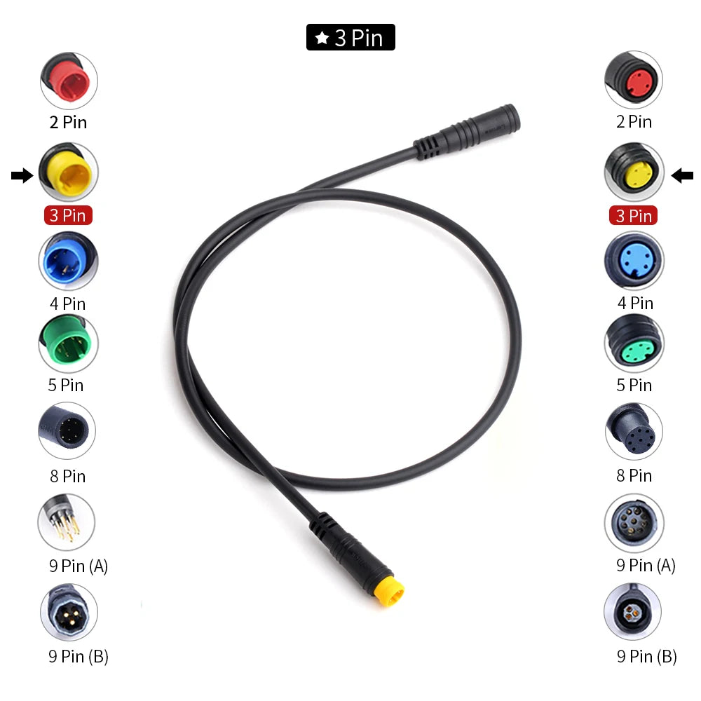 Bafang Waterproof Electric Bike Cable Set for DIY Conversions