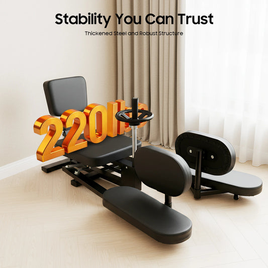 Stretching Trainer Home Fitness Equipment Horizontal Cross Split Machine Adjustable Large PU Seat for Leg Muscle Training Tool